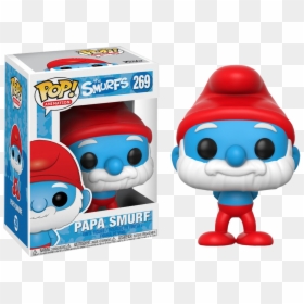 Papa Smurf Pop Vinyl Figure - Funko Pop Papa Smurf, HD Png Download - smurf hat png