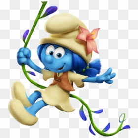 Transparent Mitten Clipart - Smurfs The Lost Village Smurfs Lily, HD Png Download - smurf hat png