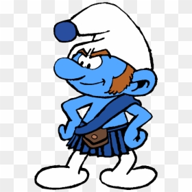 Gutsy Smurf, HD Png Download - smurf hat png