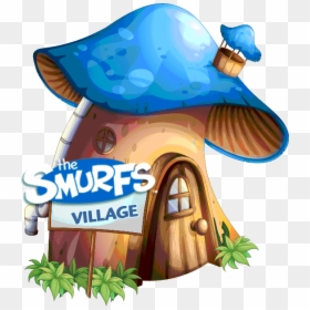 Smurfs Clipart Smurf Village - Os Smurfs Em Png, Transparent Png - smurf hat png