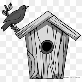 Png Transparent Bird House Clipart - Bird Houses Clip Art Black And White, Png Download - birdhouse png