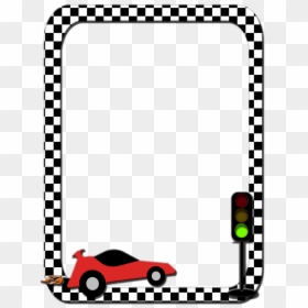 Transparent Race Flag Png - Race Car Page Border, Png Download - checkered flag banner png