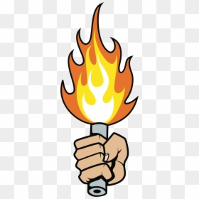 Red Hand Flare Vector Clipart , Png Download - Flare Clipart, Transparent Png - yellow flare png
