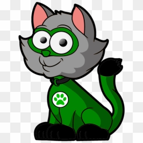 Free Cartoon Cat Png, Transparent Png - gamer girl png