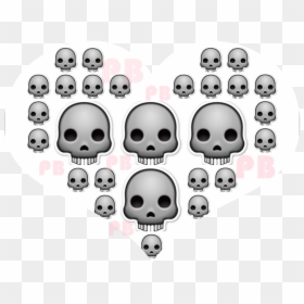 Drawings Made From Squares, HD Png Download - halloween skull png