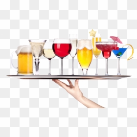 Tray Of Drinks Png, Transparent Png - alcohol drink png