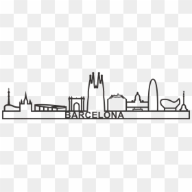 Skyline - Barcelona - Barcelona Skyline White Png, Transparent Png - future city png
