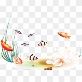 Transparent Tropical Fish Clipart - Ceramic, HD Png Download - fish swimming png
