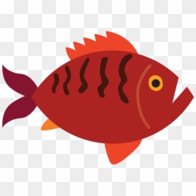 Cartoon Big Fish, HD Png Download - fish swimming png