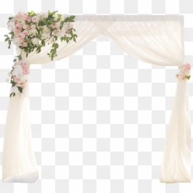 Simple Chiffon Wedding Arch Arbor - Canopy, HD Png Download - wedding arch png