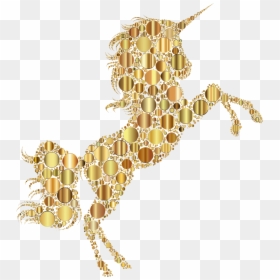 Transparent Unicorn Clip Art - Gold Unicorn No Background, HD Png Download - gold unicorn png