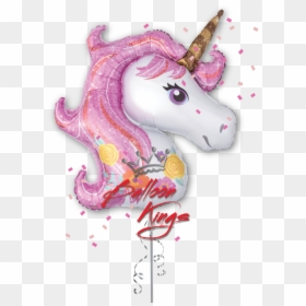 Foil Unicorns , Transparent Cartoons - Фольгированный Шар Голова Единорога, HD Png Download - gold unicorn png