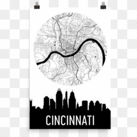 Illustration, HD Png Download - charlotte skyline silhouette png