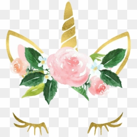 Transparent Background Flower Png Unicorn Png, Png Download - gold unicorn png