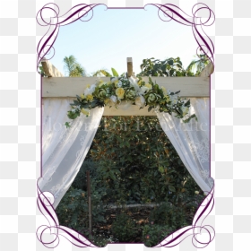 Transparent Flower Garland Png - Wreath, Png Download - wedding arch png