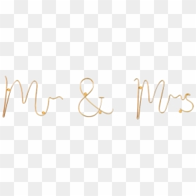 Mr And Mrs - Calligraphy, HD Png Download - mr and mrs png