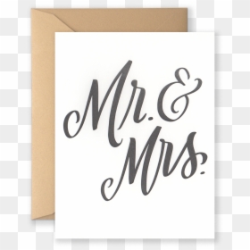Calligraphy, HD Png Download - mr and mrs png