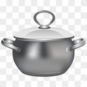 Pan Clipart Cooking - Cook Pot Clipart Black And White, HD Png Download - rusty chain png