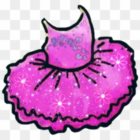 #tutu #dress #purple #sparkles - Pink Sparkly Dress Clip Art, HD Png Download - tutu clipart png