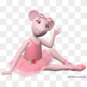 Angelina Sitting On The Floor And Waving - Angelina The Ballerina, HD Png Download - tutu clipart png