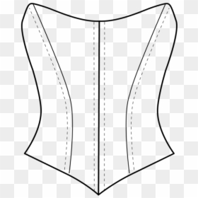 Scoop Neck Tutu Bodice - Line Art, HD Png Download - tutu clipart png