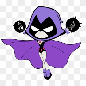 Raven Flying-rnd2826 - Teen Titans Go Raven Drawing, HD Png Download - raven flying png