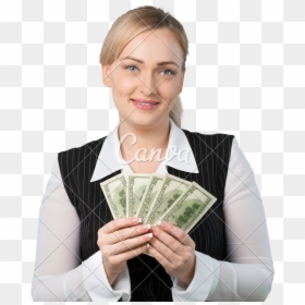 Woman Holding Money Png - Cash, Transparent Png - hand with money png