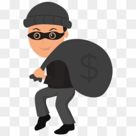 Burglar Clipart Burglary - Robber Clipart Transparent, HD Png Download - burglar png