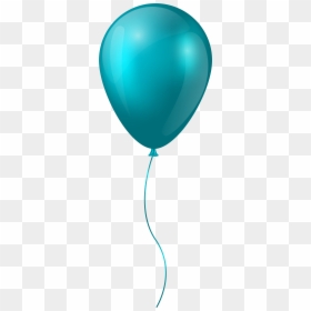 Transparent Blue Balloons - Transparent Clip Art Balloon, HD Png Download - balloons transparent png
