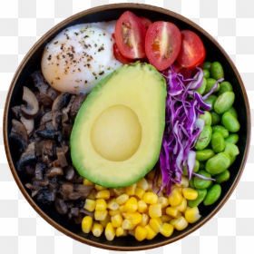 Avocado Vegetarian Bowl - Diet Food, HD Png Download - baked beans png