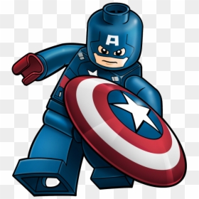 Captain America Lego Cartoon, HD Png Download - the avengers png