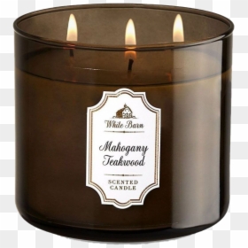 Scented Candles Png Transparent Image - Mahogany Teakwood Candle Bath And Body Works, Png Download - candle.png