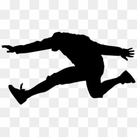 Silhouette, HD Png Download - man jumping png