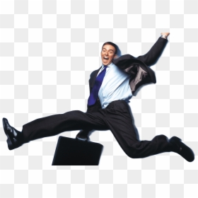 Jumping Office Man, HD Png Download - man jumping png