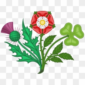 Rose Shamrock And Thistle - Yeoman Of The Guard Symbol, HD Png Download - leek png