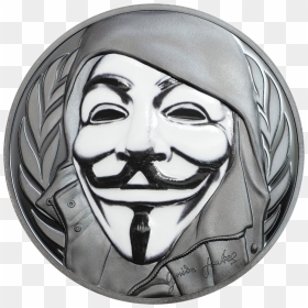 Transparent V For Vendetta Mask Png - Guy Fawkes Coin, Png Download - guy fawkes png