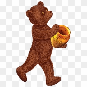 Honey Pot Png - Vintage Bear Transparent, Png Download - stuffed bear png