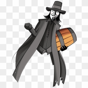 Cartoon, HD Png Download - guy fawkes png