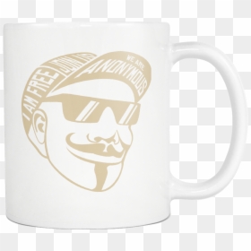 Mug Anonymous Drinkware Buy Now - Guy Fawkes Face Original Pop Art Painting, HD Png Download - guy fawkes png