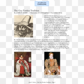 Document, HD Png Download - guy fawkes png