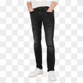 Frame L Homme Skinny Fit Jeans, HD Png Download - ripped jeans png