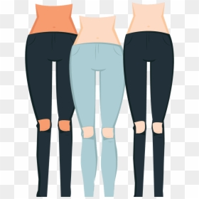 Transparent Ripped Jeans Png - Tights, Png Download - ripped jeans png