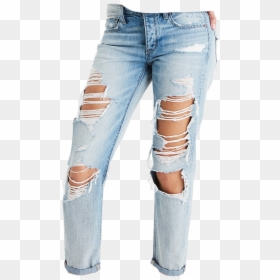 #jeans #trousers #pants #cute #blue #niche #ripped - Ripped Mom Jeans American Eagle, HD Png Download - ripped jeans png