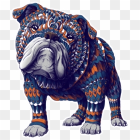 Bulldog Ingles Mandala, HD Png Download - english bulldog png
