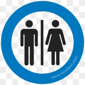 Restroom Symbol Icon - Transparent Bathroom Sign Png, Png Download - restroom png
