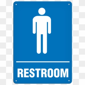 Sign, HD Png Download - restroom png