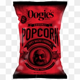 Oogie"s Snacks Spicy Nacho Cheddar Popcorn Single Serve - Oogie's White Cheddar Popcorn, HD Png Download - nacho png