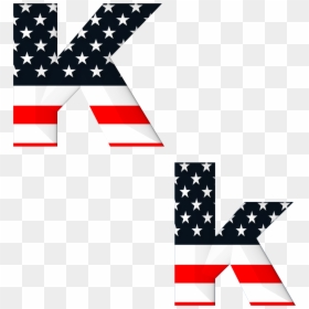 ลาย ธง Usa Letter, HD Png Download - american flag png file