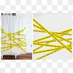 Do Not Cross Shower Curtain, HD Png Download - police line do not cross png