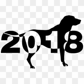 Hd Clipart Dogs New Year - Year Of The Dog Clipart Black And White, HD Png Download - dog png clipart